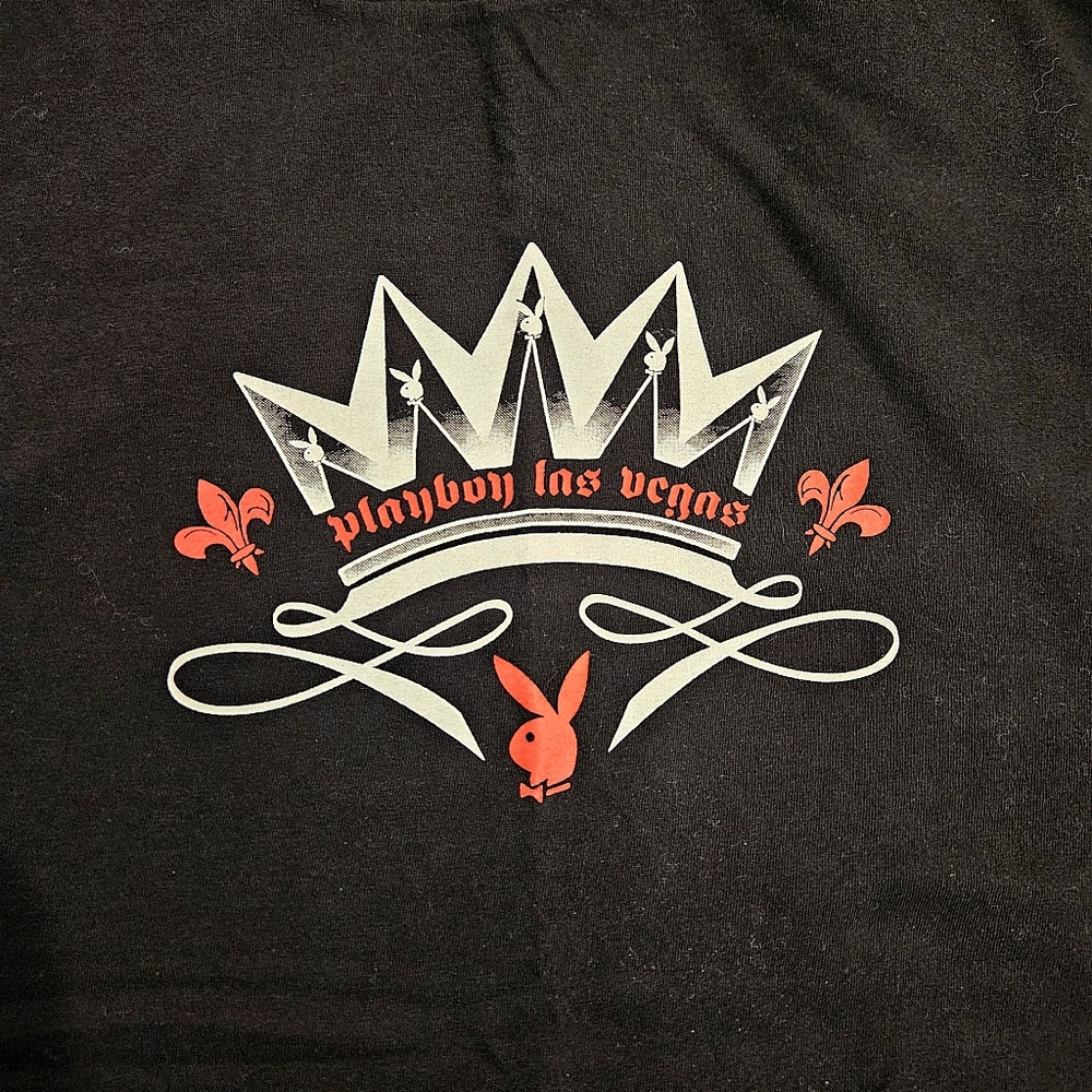Playboy Las Vegas Black Tee Tshirt